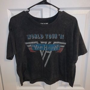 Van Halen crop tee